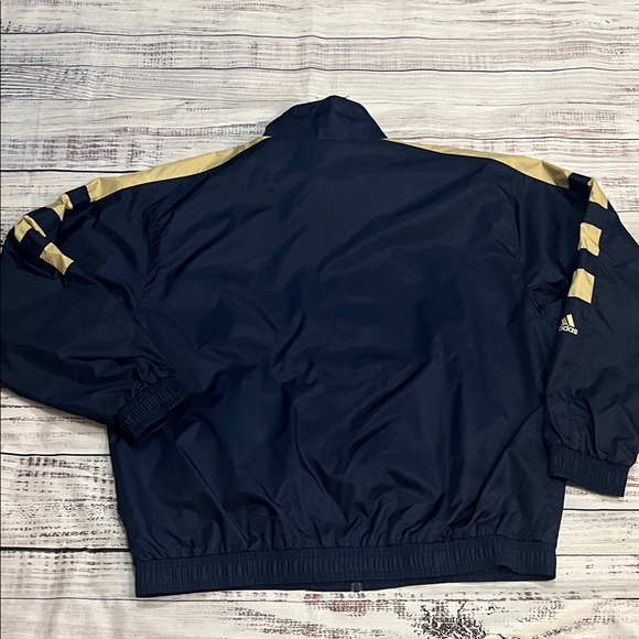 Vintage Adidas Notre Dame Fighting Irish Windbreaker Jacket Mens 2XL - Picture 9 of 9